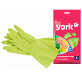 Перчатки резиновые YORK с экстрактом Алоэ (S) 092160