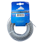 Леска для триммера витой квадрат с сердечником 2,7ммх15м Vertextools Леска для триммера витой квадрат с сердечником 2,7ммх15м Vertextools