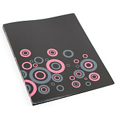  Папка пластиковая 40 прозрачных вкладышей А4 600 мкм Alingar карман на корешке, черная матовая, ALBC274 