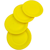 Набор бумажных тарелок 20 шт. "Party yellow" (180 мм) Набор бумажных тарелок 20 шт. "Party yellow" (180 мм)