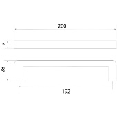 Ручка-скоба Trodos DMZ-21203 192мм, ЦАМ, черный матовый Ручка-скоба Trodos DMZ-21203 192мм, ЦАМ, черный матовый