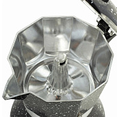 Кофеварка гейзерная 450мл (9 порций) из алюминия 101106 Кофеварка гейзерная 450мл (9 порций) из алюминия 101106