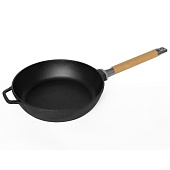 Сковорода чугунная d28см Гардарика съемная дер ручка 0128! Сковорода чугунная d28см Гардарика съемная дер ручка 0128!