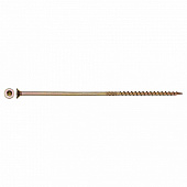 Саморез конструкционный потай Torx 6,0х200, желтый цинк, 2шт