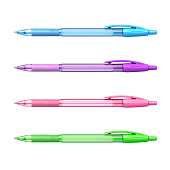 Ручка шариковая автоматическая ErichKrause R-301 Spring Matic&Grip, синяя, 0,7мм 58091