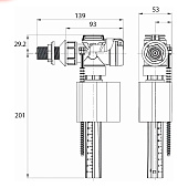  Клапан впускной боковой подвод F012400-0006 Iddis 