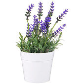 Искусственный цветок в горшке Лаванда, 19 см, 268-116 Искусственный цветок в горшке Лаванда, 19 см, 268-116
