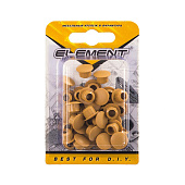 Заглушки декорат.10мм дуб (35 шт) "Element" Заглушки декорат.10мм дуб (35 шт) "Element"