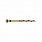  Саморез конструкционный потай Torx 6,0х100, желтый цинк, 2шт 