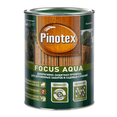  Пропитка Pinotex Focus Aqua Зеленый лес 0,75л 
