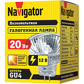 Лампа галоген. Navigator MR11 20Вт 12В