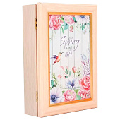  Ключница настенная «Колибри», панно декоративное, молочный дуб 15?21 см 4427732 