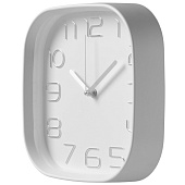 Часы настенные квадрат 25х25см, корпус белый+серебро, "Классика", Рубин Часы настенные квадрат 25х25см, корпус белый+серебро, "Классика", Рубин