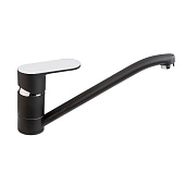 Смеситель для кухни на гайке чёрный/хром 2523 А45N CALORIE Люкс Смеситель для кухни на гайке чёрный/хром 2523 А45N CALORIE Люкс