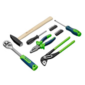 Набор инструментов, 76 предм., 1/2", 1/4", пластиковый кейс, Сибртех Набор инструментов, 76 предм., 1/2", 1/4", пластиковый кейс, Сибртех