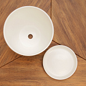 Горшок цветочный "Колор гейм" белый 8,9л 7723878 Горшок цветочный "Колор гейм" белый 8,9л 7723878