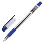  Ручка шариковая BRAUBERG MAX-OIL, синяя с грипом, масляная, игла 0,7мм/0,35мм, 141701 