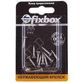 Саморезы универсальные нерж. ШУж 3,5х16мм, потайная голова, 12шт, Fixbox Саморезы универсальные нерж. ШУж 3,5х16мм, потайная голова, 12шт, Fixbox