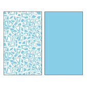  Набор салфеток 38х63 Геометрия голубой 2шт 