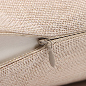  Наволочка 45х45 декоративная Этель бежевый, рогожка, 9656454 