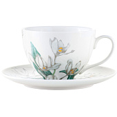 Чашка с блюдцем Maxwell & Williams 496 Орхидея белая 0.24л MW496-HV0457 Чашка с блюдцем Maxwell & Williams 496 Орхидея белая 0.24л MW496-HV0457