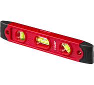 Уровень литой, пластмассовый, 3 глазка, магнит, 230мм, ЗУБР Торпедо Уровень литой, пластмассовый, 3 глазка, магнит, 230мм, ЗУБР Торпедо