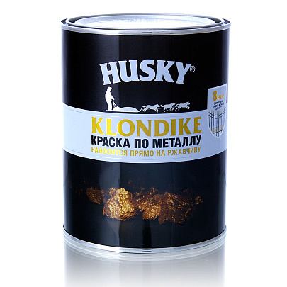 Краска по металлу глянц. серебро 0,25л / HUSKY-KLONDIKE Краска по металлу глянц. серебро 0,25л / HUSKY-KLONDIKE