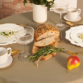  Скатерть (саржа) d146 Этель Kitchen круглая бежевый 10472174 