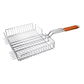 Решетка-гриль ATMIX глубокая 31х24х5.5см длина с ручкой 55см Решетка-гриль ATMIX глубокая 31х24х5.5см длина с ручкой 55см