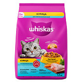  Сухой корм Вискас для стерилизованных кошек подушечки с курицей 1,3кг 