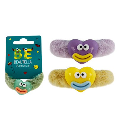 Резинка для волос BEAUTELLA Funny Monsters 2шт Резинка для волос BEAUTELLA Funny Monsters 2шт