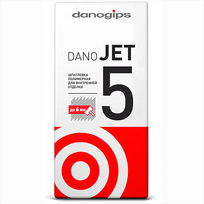  Шпатлевка полимерная выравнивающая Jet 5 (25кг) /Danogips 