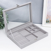 Шкатулка для украшений Серый туман, 5х20х28 см, 7313534 Шкатулка для украшений Серый туман, 5х20х28 см, 7313534