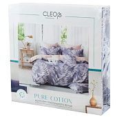 КПБ Cleo Поплин "Pure Cotton" двуспальный 175х215х1 200х220х1(±5) 70х70х2(±2) в ПВХ, 20/402-PC КПБ Cleo Поплин "Pure Cotton" двуспальный 175х215х1 200х220х1(±5) 70х70х2(±2) в ПВХ, 20/402-PC