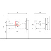 Тумба Ванкувер 70 подвесная белая с раковиной Гремми 70 VAN01071 Aqwella Тумба Ванкувер 70 подвесная белая с раковиной Гремми 70 VAN01071 Aqwella