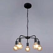 Люстра лофт РС20856 BK/5P 60Вт Е27 S=15м2 /Россвет Люстра лофт РС20856 BK/5P 60Вт Е27 S=15м2 /Россвет