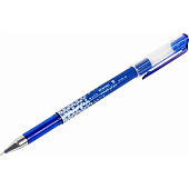  Ручка стираемая гелевая BRAUBERG "REWIND", СИНЯЯ, игольчатый узел 0,5мм, линия 0,35мм, 144095 