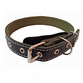  Ошейник   кож 25 (2) + брезент ZooMoDa 