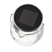  Фонарь садовый 9х6см LED подвесной, солнечная батарея, теплый белый арт.2024-6147 