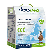  Стиральный порошок универсальный NORDLAND ECO 3600 г 180759 