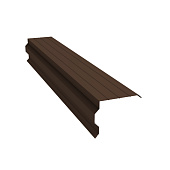 Планка торцевая фигурная 0,4х90х115 L=2м (RAL 8017 Шоколадно-коричневый) Планка торцевая фигурная 0,4х90х115 L=2м (RAL 8017 Шоколадно-коричневый)