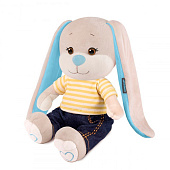 Мягкая игрушка Jack&Lin, Зайчик Жак в футболке и джинсах, 20 см, в коробке