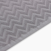 Полотенце 70х130 махровое LoveLife Zig-Zag цвет серый, 100% хл, 450 гр/м2 Полотенце 70х130 махровое LoveLife Zig-Zag цвет серый, 100% хл, 450 гр/м2