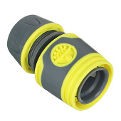Соединитель для шланга 169-029 INBLOOM 1/2" с аквастопом, быстросъемный