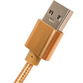Кабель Energy ET-28 USB/Type-C, золотой 104100