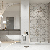 Плитка  50х25 Siluet белый орнамент GT123VG /Global Tile (1,375м2)