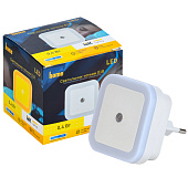 Ночник Квадрат LED 0,4Вт 220В датчик освещ /IEK