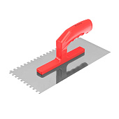  Гладилка стальная 280х130мм, пластмас. ручка, зуб 6х6мм, Matrix 