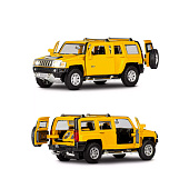 Машина металлическая ТМ Автопанорама 1:43 Hummer H3 цвет: желтый, JB1251268