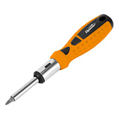  Отвертка реверсивная, набор бит, 10шт, CrV, Sparta 